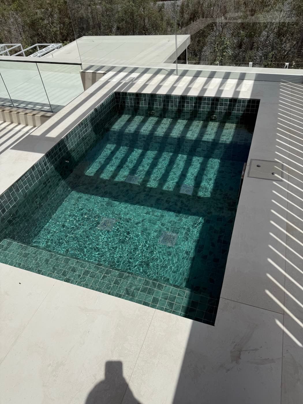 Mosaic plunge pool